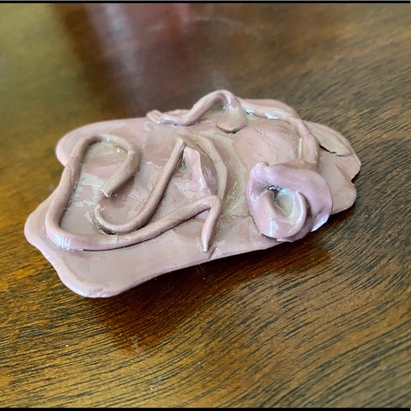 Handmade Rose Brooch - Picture 2 of 3